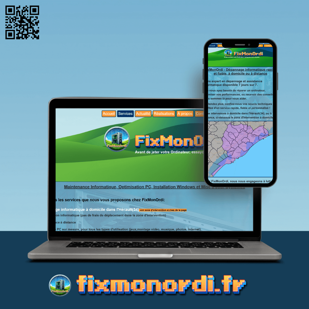 Découvrez le site internet de FixMonOrdi