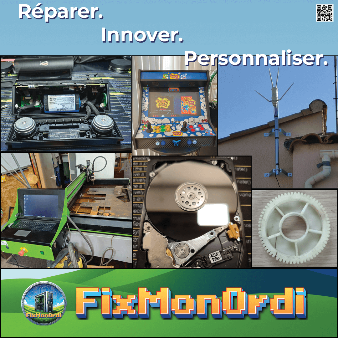 Exemple d'interventions ou réparations chez FixMonOrdi