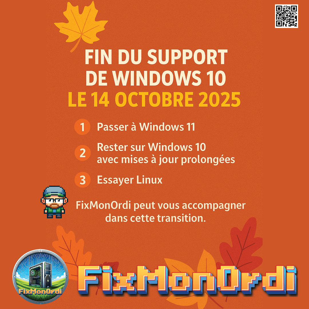 Fin du support de Windows 10