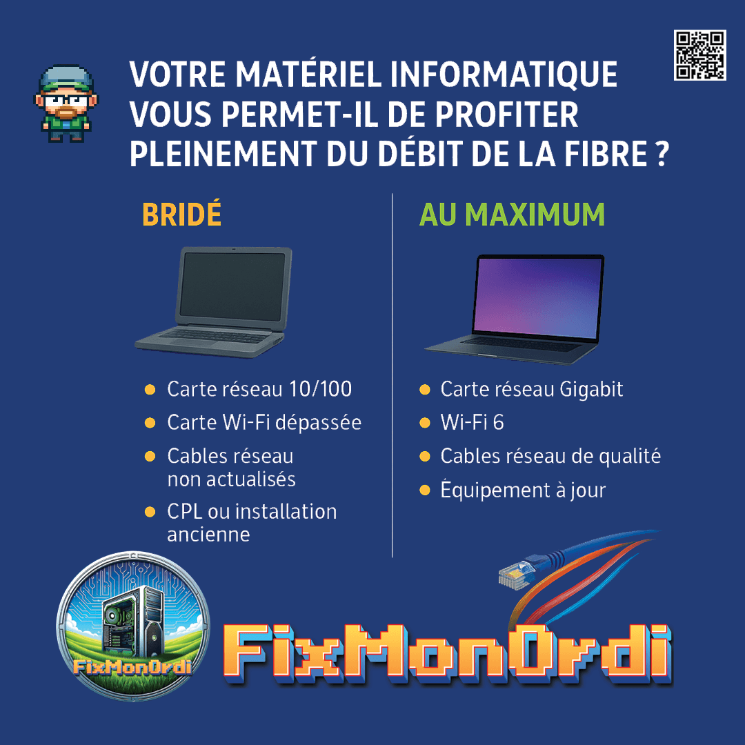 Votre materiel informatique vous permet t il de profiter pleinement de la fibre ?