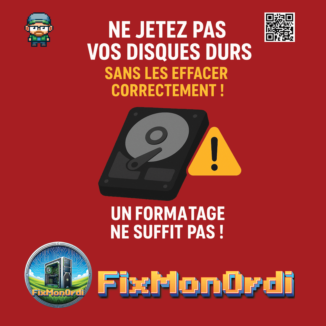 Etes vous sur de bien avoir éffacé votre disque dur avant de vous en séparer ?