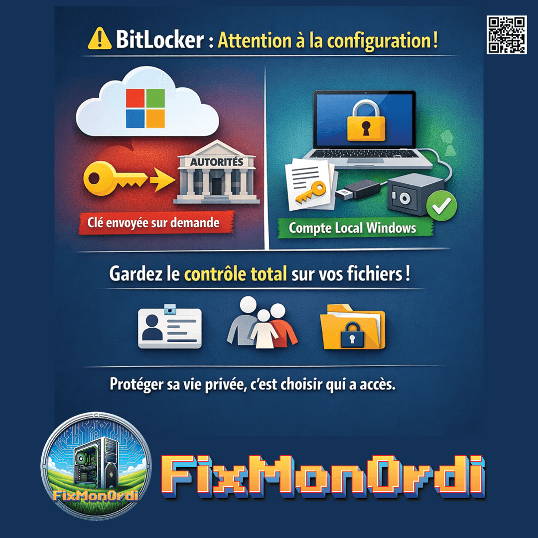 Comment bien configurer Bitlocker afin de préserver sa vie privée