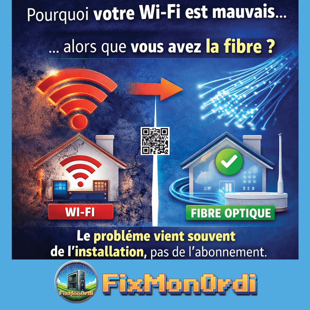 Débit lent en wifi alors que vous avez la fibre, vérifier votre installation avant de changer d'opérateur