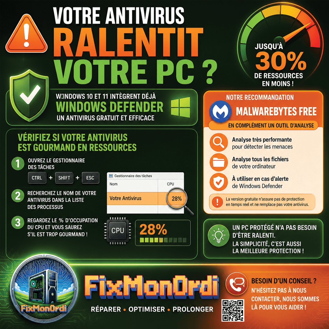 Votre antivirus occupe t-il trop de ressources Windows ?