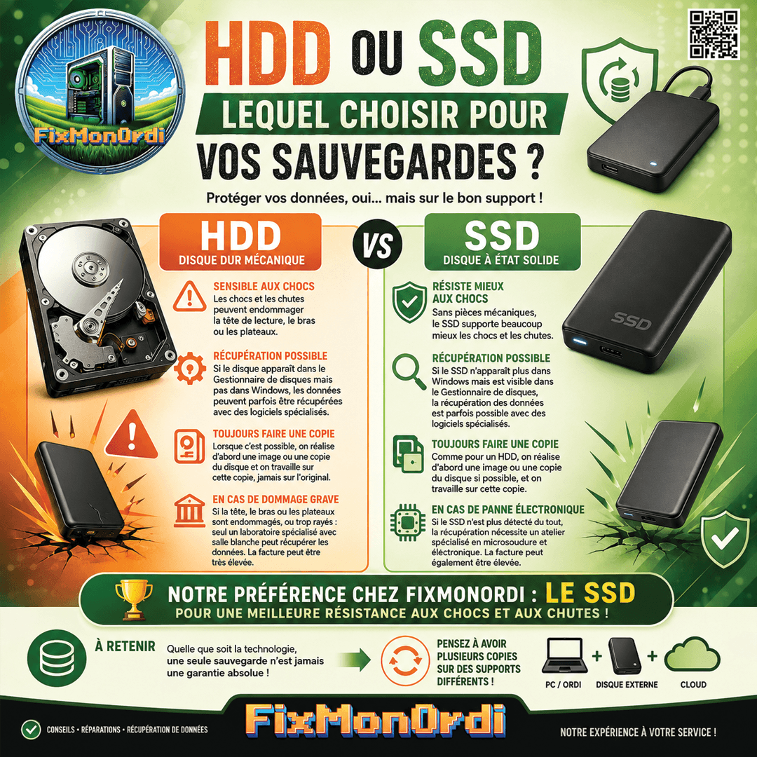 HDD ou SSD pour vos sauvegardes quotidiennes