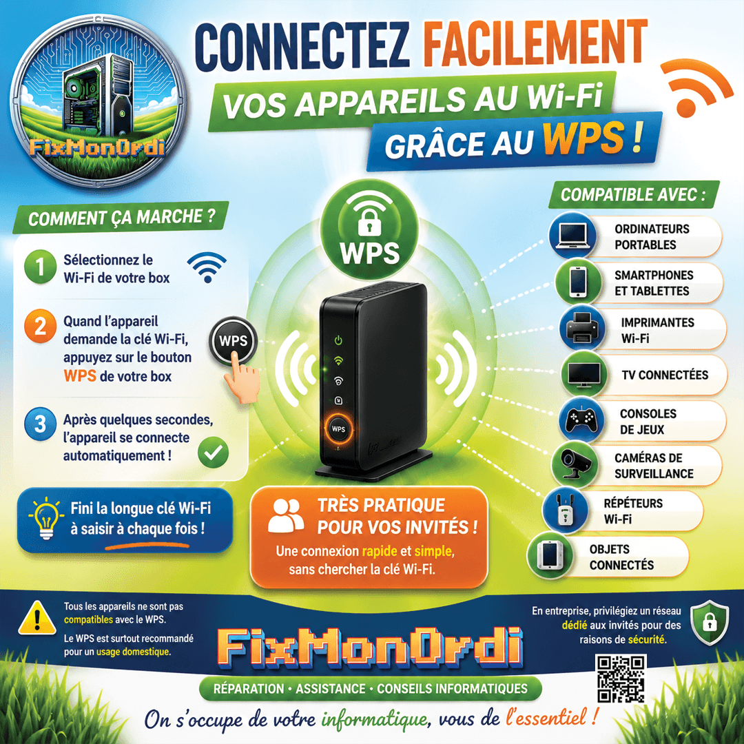 Utiliser le WPS de votre box pour connecter facilement vos appareils à votre box internet