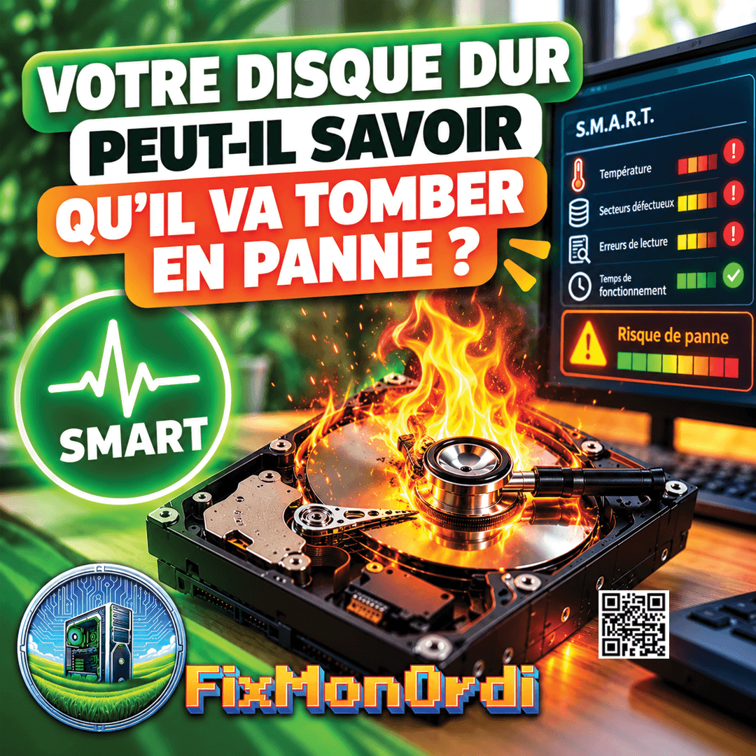 Votre disque dur a une fonction appelée SMART qui peut vous avertir d'une panne à venir
