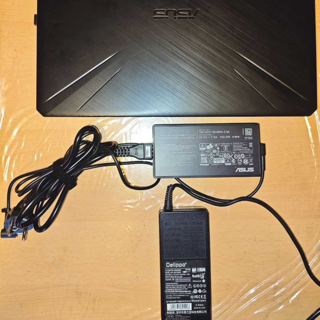 Ordinateur ASUS FX505G avec son alimentation d'origine