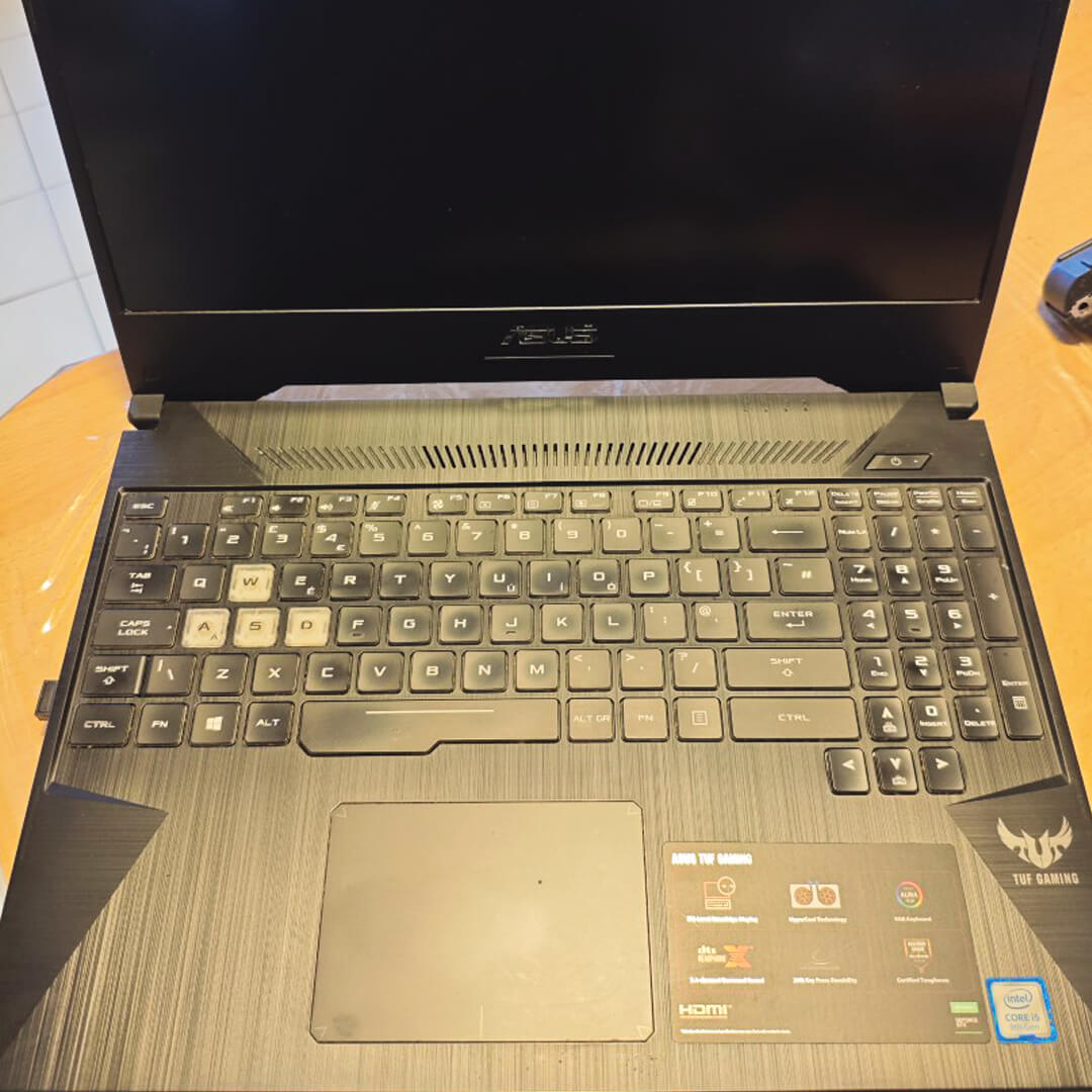 Vue d'ensemble de l'ordinateur portable Asus Tuf Gaming FX505G